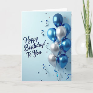 Shining Sphere Birthday Card