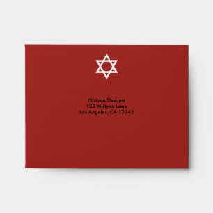 Shining Star Bar/Bat Mitzvah RSVP Envelope