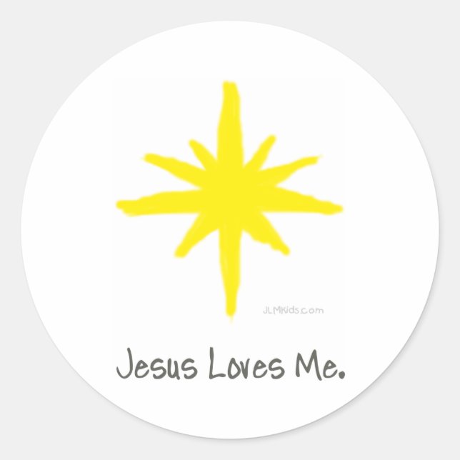 Shining Star Classic Round Sticker (Front)