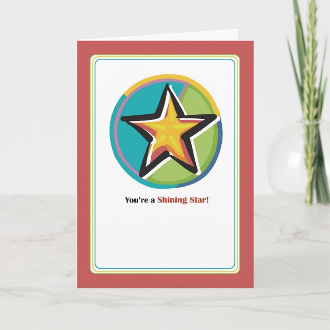 Shining Star Congratulations Card (Front)