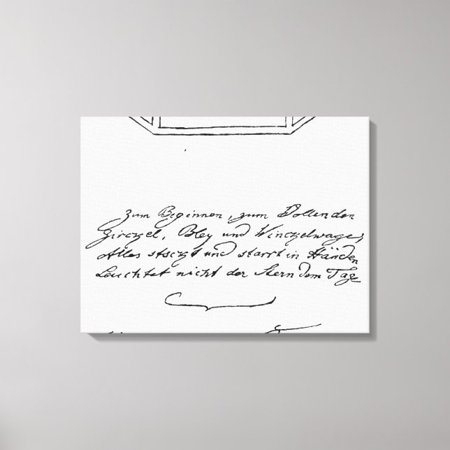 Shining star over square and Compass and lead Canvas Print (Front)