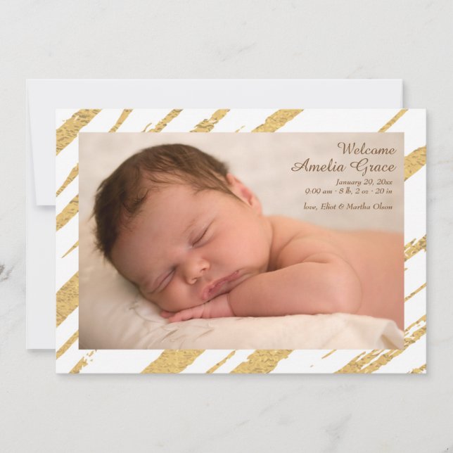 Shining Star Photo Invitation (Front)