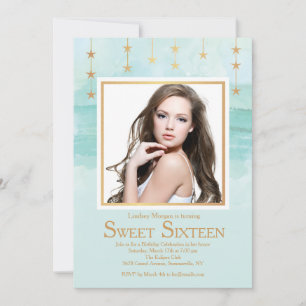 Shining Star Photo Invitation