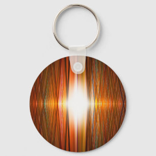 Shining starburst grid keychain