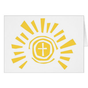 Shining Sun with Cross Cut Out