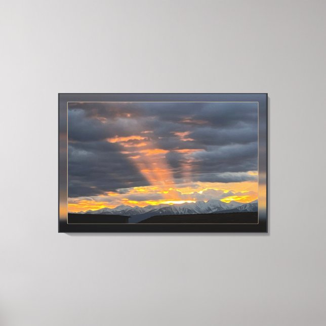 Shining through canvas print (Front)