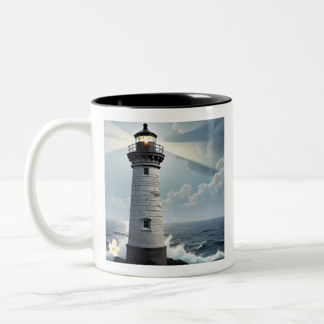 "Shining Through Storms" Two-Tone Coffee Mug (Left)