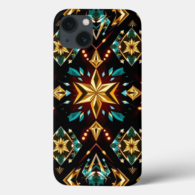 Shining Yellow Diamond Pattern Phone  Case-Mate iPhone Case (Back)