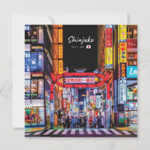Shinjuku, Japan - Kabukicho Neon Street Invitation