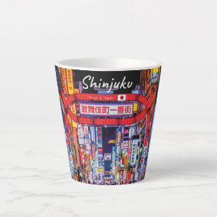 Shinjuku, Japan - Kabukicho Neon Street Small Latte Mug