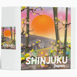 Shinjuku Japan travel poster Binder