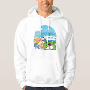 Shinkansen Trip: Salaryman Frog and Japanese Meals Hoodie