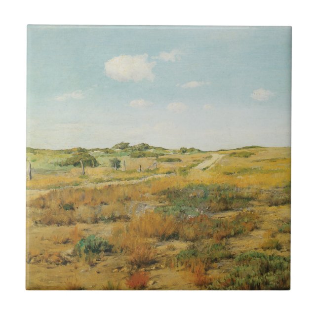 Shinnecock Hills by William Merritt Chase Tile (Front)
