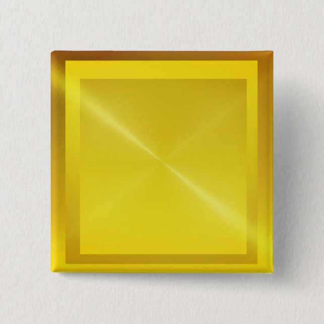 shinning golden look 2 inch square button (Front)