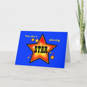 Shinning Star Award Greeting Card