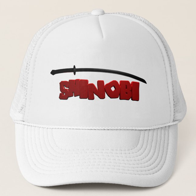 Shinobi Black Trucker Hat (Front)