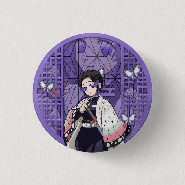 Shinobu Kocho 1 Inch Round Button (Front)