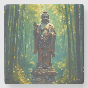 Shinrin no Hotoke (Buddha of the Forest) Stone Coaster