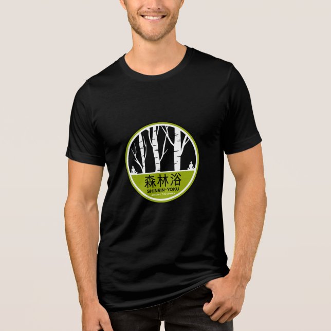 Shinrin Yoku Forest Bathing Tri-Blend Shirt (Front)