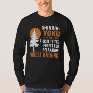 Shinrin Yoku Nature Therapy Tree Relaxation Forest T-Shirt