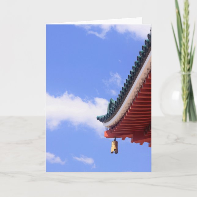 Shinto Shrine Roof Card (Front)