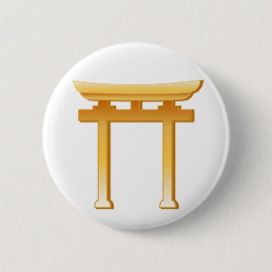 Shinto Symbol 2 Inch Round Button