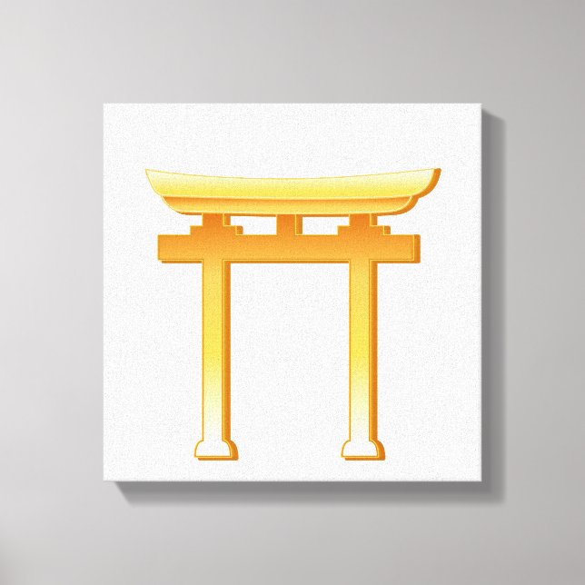 Shinto Symbol Canvas Print (Front)