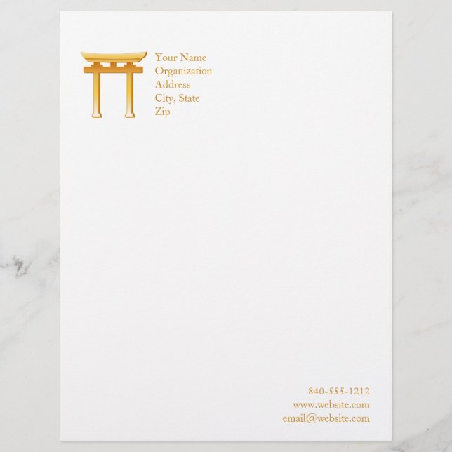 Shinto Symbol Letterhead (Front)