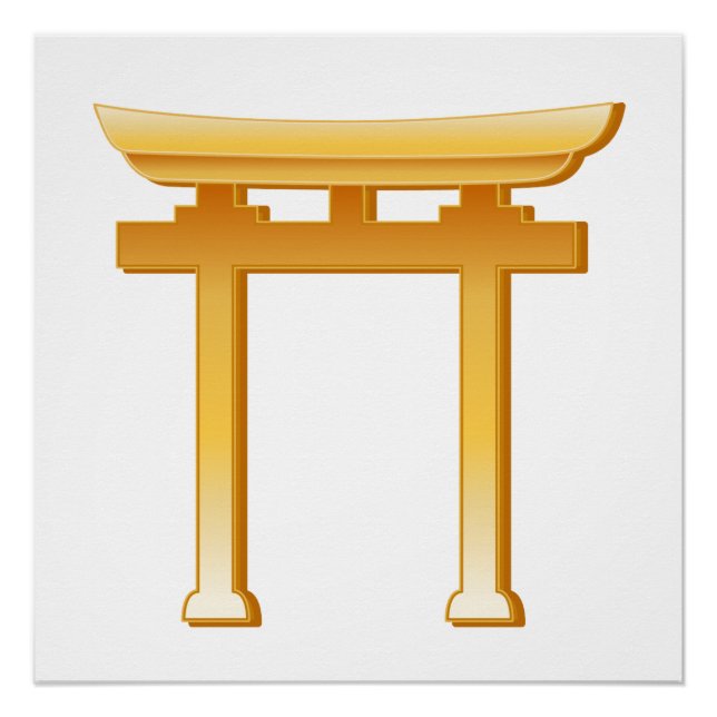 Shinto Symbol Torii Gate Poster (Front)