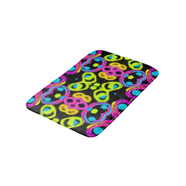 shiny Abstract art Bath Mat (Angled)