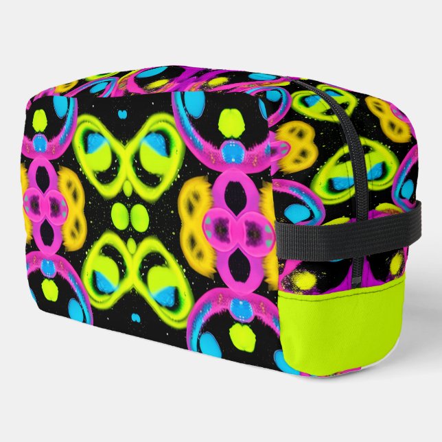 shiny Abstract art Dopp Kit (Left Corner)