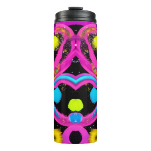 shiny Abstract art Thermal Tumbler
