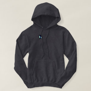 Shiny Blue Beetle Illustration Hoodie