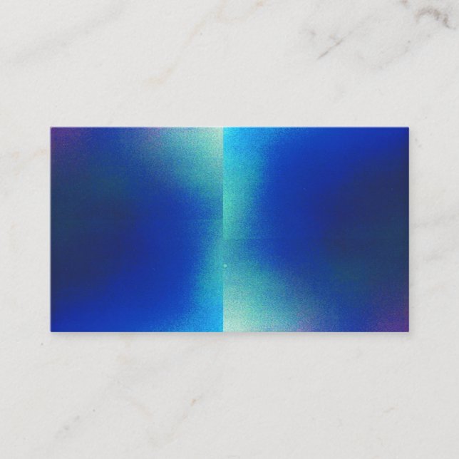 Shiny Blue Business Card (Front)