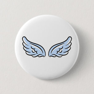 Shiny Blue Diamond Carat 2 Inch Round Button