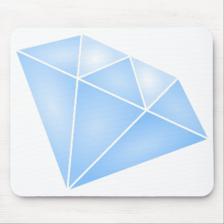 Shiny Blue Diamond Carat Mouse Pad