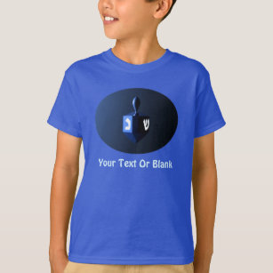 Shiny Blue Dreidel T-Shirt
