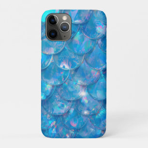 Shiny Blue Mermaid Print iPhone 11 Pro Case