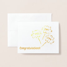 Shiny bouquet card