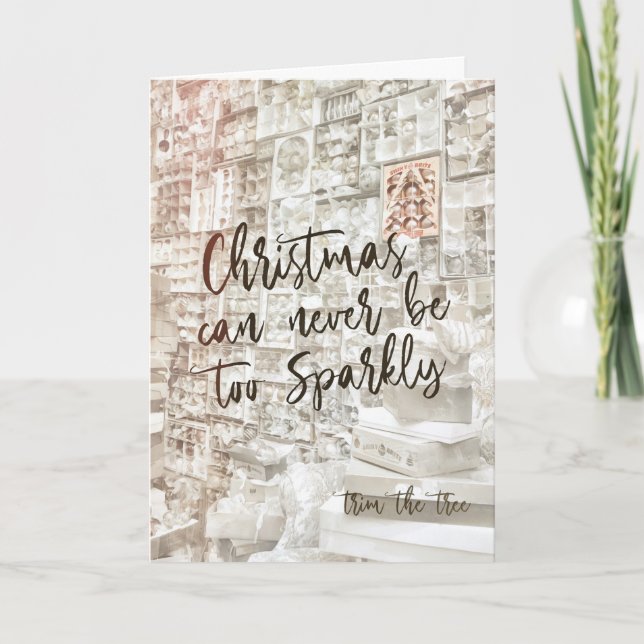 SHINY BRITE Greeting Card (Front)