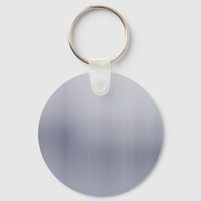 Shiny Brushed Aluminum Textured Keychain (Front)