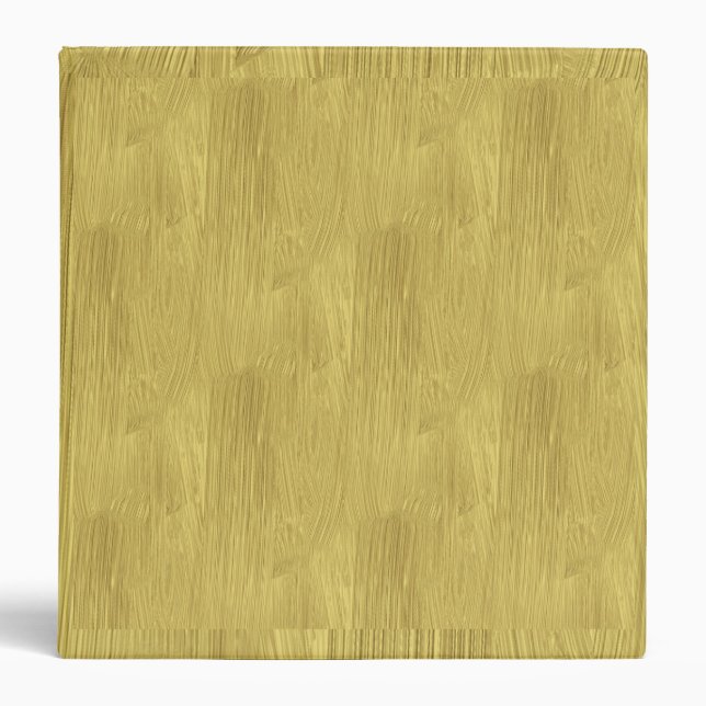 Shiny Brushed Yellow Gold Binder (Front)