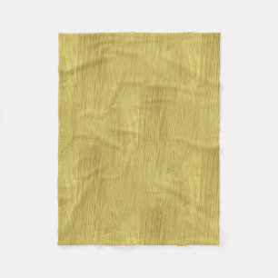 Shiny Brushed Yellow Gold Fleece Blanket