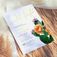 Shiny Cactus Flowers Colourful Fiesta Bridal Showe