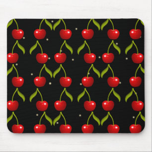 Shiny Cherries Pattern Mouse Pad