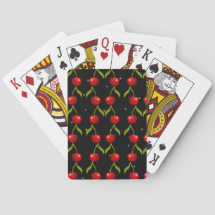 Shiny Cherries Pattern Playing Cards