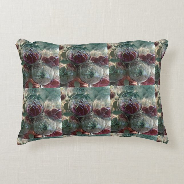 **SHINY CHRISTMAS BULBS GALORE**  PILLOW (Front)