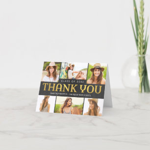 Shiny Collage Graduation Carte de remerciements ph