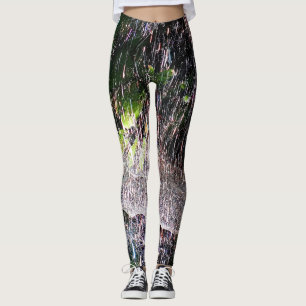 Shiny colour splash leggings
