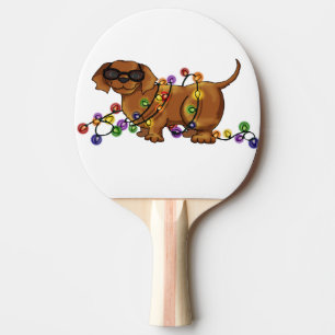 Shiny Dog Ping Pong Paddle